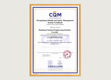 ISO 14001 環(huán)境管理體系認(rèn)證證書(shū)